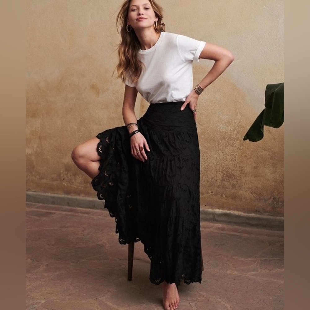 Sezane Dora Skirt Black